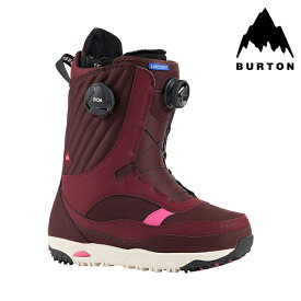 【P最大47倍・要エントリー 4/27 9:59迄】スノーボード ブーツ バートン BURTON WOMEN'S LIMELIGHT BOA WIDE Almandine/Stout White ライムライト ボア ワイド レディース 女性 BOAフィットシステム 23-24 日本正規品