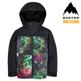 【P最大46倍・要エントリー 5/27 1:59迄】スノーボード ウェア ジャケット バートン BURTON BOYS' LODGEPOLE 2L JACKET True Black/Painted Planets キッズ YOUTH 子供 23-24 日本正規品