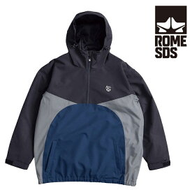 【P最大47倍・要エントリー 4/27 9:59迄】スノーボード ウェア ジャケット ローム ROME SDS OG PULLOVER Jacket Black RELAXED FIT UNISEX メンズ レディース 男性 女性 23-24 日本正規品