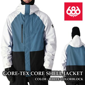 {Ki Xm[{[h EFA WPbg VbNXGCgVbNX 686 GORE-TEX CORE JACKET White Colorblock SAebNX {Km Y 24-25