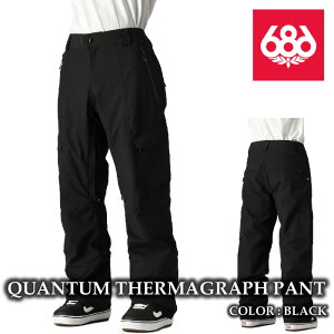 ���{���K�i �X�m�[�{�[�h �E�F�A �p���c �V�b�N�X�G�C�g�V�b�N�X 686 QUANTUM THERMAGRAPH PANT Black �����Y 24-25