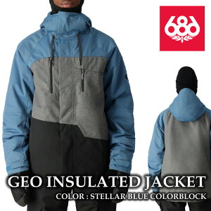{Ki Xm[{[h EFA WPbg VbNXGCgVbNX 686 GEO JACKET Stellar Blue Colorblock Y 24-25