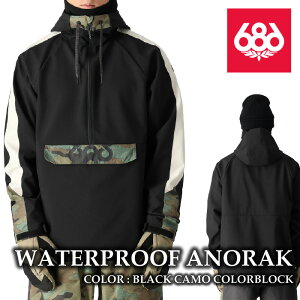 {Ki Xm[{[h EFA WPbg VbNXGCgVbNX 686 WATERPROOF ANORAK Black Camo Colorblock Y 24-25