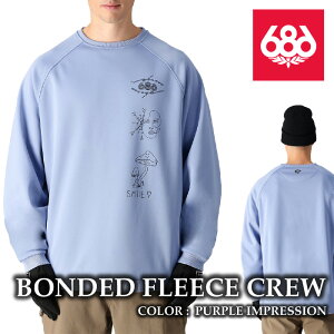 yGg[őSiP10{}\ԁz {Ki Xm[{[h EFA WPbg VbNXGCgVbNX 686 BONDED FLEECE CREW Purple Impression Y 24-25