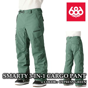 yGg[Pő47{}\ԁz {Ki Xm[{[h EFA pc VbNXGCgVbNX 686 SMARTY 3-IN-1 CARGO PANT Cypress Green J[Spc Y 24-25