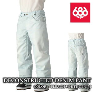 {Ki Xm[{[h EFA pc VbNXGCgVbNX 686 DECONSTRUCTED DENIM PANT Bleach White Denim Y 24-25
