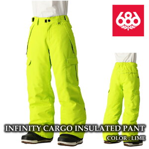 {Ki Xm[{[h EFA pc VbNXGCgVbNX 686 BOYS INFINITY CARGO INSULATED PANT Lime [X LbY q 24-25