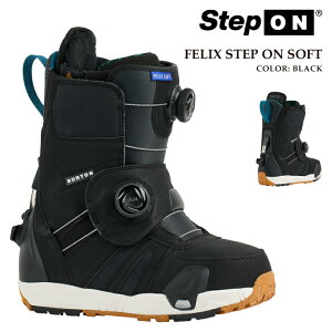 ���{���K�i �X�m�[�{�[�h �u�[�c �o�[�g�� BURTON WOMENS FELIX STEP ON SOFT Black �t�F���b�N�X �X�e�b�v�I�� �\�t�g ���f�B�[�X 24-25