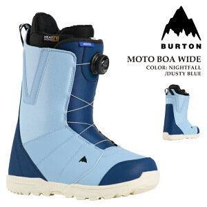 {Ki Xm[{[h u[c o[g BURTON MENS MOTO BOA WIDE Nightfall/Dusty Blue g {A Ch iCgtH[ Y 24-25