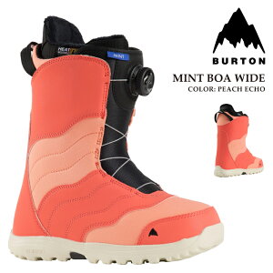 yGg[őSiP5{}\ԁz {Ki Xm[{[h u[c o[g BURTON WOMENS MINT BOA WIDE Peach Echo ~g {A Ch s[` GR[ fB[X 24-25