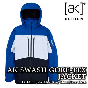 yGg[őSiP10{}\ԁz {Ki Xm[{[h EFA WPbg o[g BURTON MENS [ak] SWASH GORE-TEX 2L JACKET Jake Blue/Gray Cloud/True Black SAebNX Y 24-25