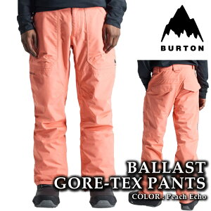 ���{���K�i �X�m�[�{�[�h �E�F�A �p���c �o�[�g�� BURTON MENS BALLAST GORE-TEX 2L PANTS Peach Echo �S�A�e�b�N�X �����Y 24-25