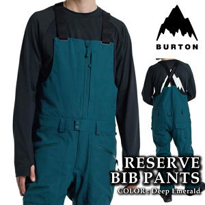 {Ki Xm[{[h EFA rupc o[g BURTON MENS RESERVE 2L BIB PANTS Deep Emerald Y 24-25