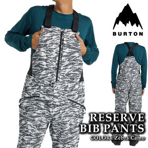{Ki Xm[{[h EFA rupc o[g BURTON MENS RESERVE 2L BIB PANTS Zebra Camo Y 24-25