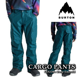 yGg[őSiP5{}\ԁz {Ki Xm[{[h EFA pc o[g BURTON MENS CARGO 2L PANTS Deep Emerald Y 24-25
