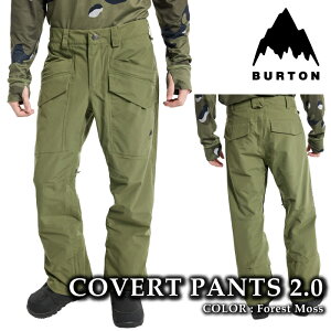 yGg[őSiP10{}\ԁz {Ki Xm[{[h EFA pc o[g BURTON MENS COVERT 2.0 2L PANTS Forest Moss Y 24-25