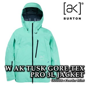{Ki Xm[{[h EFA WPbg o[g BURTON WOMENS [ak] TUSK GORE-TEX PRO 3L JACKET Powder Mint SAebNX fB[X 24-25