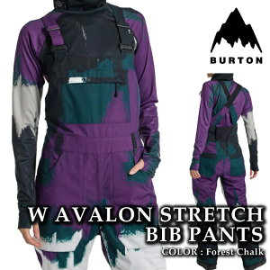 {Ki Xm[{[h EFA rupc o[g BURTON WOMENS AVALON 2L STRETCH BIB PANTS Forest Chalk fB[X 24-25