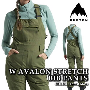 yGg[őSiP5{}\ԁz {Ki Xm[{[h EFA rupc o[g BURTON WOMENS AVALON 2L STRETCH BIB PANTS Forest Moss fB[X 24-25