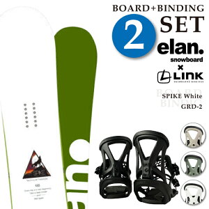 yGg[őSiP10{}\ԁz {Ki t\ Xm[{[h + rfBO 2_Zbg G N ELAN SPIKE White + LINK GRD-2  oCfBO Y 24-25
