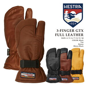 yGg[őSiP10{}\ԁz {Ki Xm[{[h O[u wXg HESTRA 3-FINGER GTX FULL LEATHER 33882 GORE-TEX SAebNX Y fB[X XL[ 24-25