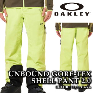 yGg[őSiP10{}\ԁz {Ki Xm[{[h EFA pc I[N[ OAKLEY UNBOUND GORE-TEX SHELL PANT 2.0 Light Green SAebNX Y XL[ 24-25