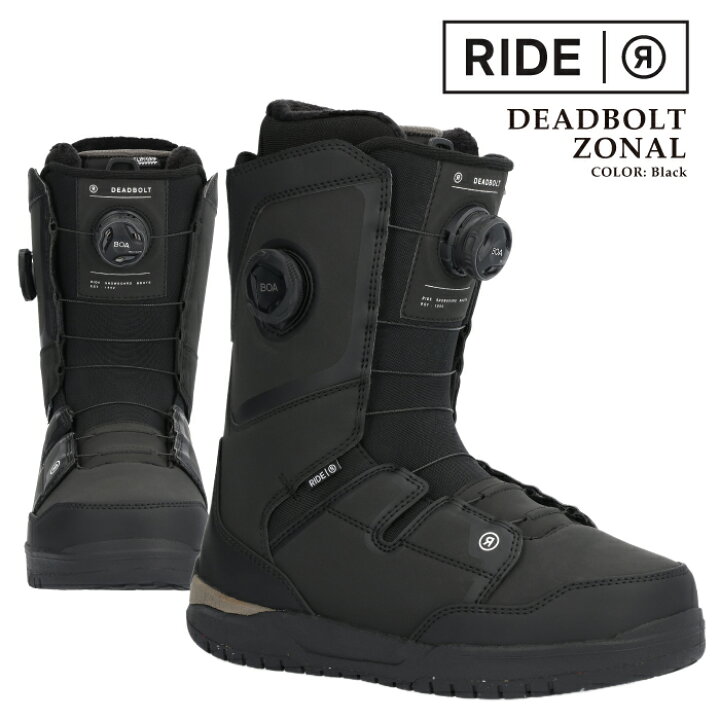 楽天市場】スノーボード ブーツ ライド RIDE DEADBOLT ZONAL Black 