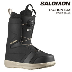 スノーボード ブーツ サロモン SALOMON FACTION BOA Black/Black/Rainy Day ファクション ボア ブラック メンズ 24-25 日本正規品 予約