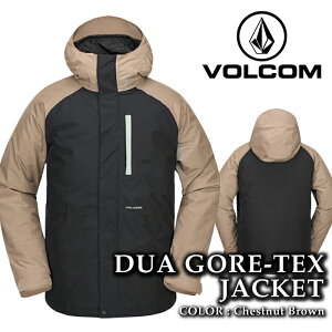 yGg[őSiP10{}\ԁz {Ki Xm[{[h EFA WPbg {R VOLCOM MENS DUA GORE-TEX JACKET Chestnut Brown SAebNX Y 24-25