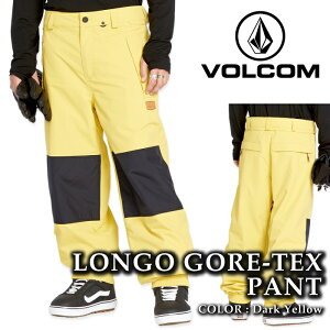yGg[őSiP10{}\ԁz {Ki Xm[{[h EFA pc {R VOLCOM MENS LONGO GORE-TEX PANTS Dark Yellow SAebNX Y 24-25