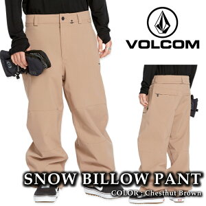 {Ki Xm[{[h EFA pc {R VOLCOM MENS SNOW BILLOW PANTS Chestnut Brown Y 24-25