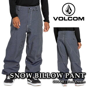 {Ki Xm[{[h EFA pc {R VOLCOM MENS SNOW BILLOW PANTS Dark Denim Y 24-25
