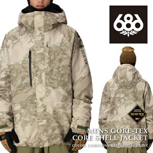 yGg[Pő49{}\ԁz {Ki Xm[{[h EFA WPbg VbNXGCgVbNX 686 MENS GORE-TEX CORE SHELL JACKET Limestone Hemisphere Print SAebNX Y 25-26