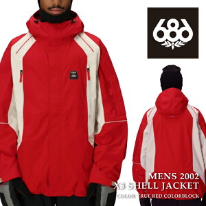 yGg[őSiP10{}\ԁz {Ki Xm[{[h EFA WPbg VbNXGCgVbNX 686 MENS 2002 X3 SHELL JACKET True Red Colorblock Y 25-26