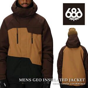 {Ki Xm[{[h EFA WPbg VbNXGCgVbNX 686 MENS GEO INSULATED JACKET Coffee Colorblock Y 25-26 \