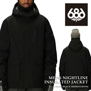 {Ki Xm[{[h EFA WPbg VbNXGCgVbNX 686 MENS NIGHTLINE INSULATED JACKET Black Herringbone Y 25-26