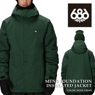 日本正規品 スノーボード ウェア ジャケット シックスエイトシックス 686 MENS FOUNDATION INSULATED JAC…