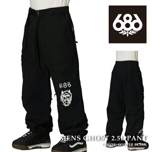 ���{���K�i �X�m�[�{�[�h �E�F�A �p���c �V�b�N�X�G�C�g�V�b�N�X 686 MENS GHOST 2.5L PANT Cooper Black �����Y 25-26
