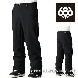 ���{���K�i �X�m�[�{�[�h �E�F�A �p���c �V�b�N�X�G�C�g�V�b�N�X 686 MENS STANDARD PANT Black �����Y 25-26