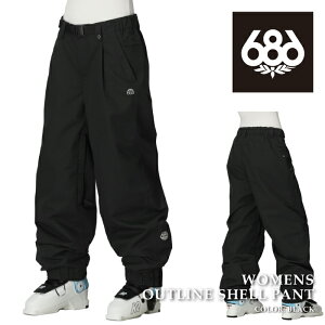 {Ki Xm[{[h EFA pc VbNXGCgVbNX 686 WOMENS OUTLINE SHELL PANT Black fB[X 25-26