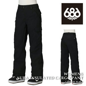 {Ki Xm[{[h EFA pc VbNXGCgVbNX 686 WOMENS AURA INSULATED CARGO PANT Black fB[X 25-26 \