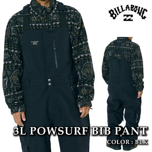 yGg[Pő47{BLACK FRIDAYԁz {Ki Xm[{[h EFA rupc r{ BILLABONG 3L POWSURF BIB PANT BLK pET[t ru pc Y fB[X 25-26