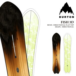 yGg[őSiP10{}\ԁz {Ki Xm[{[h  o[g BURTON FISH 3D Directional Flat Top tBbV Y fB[X 25-26