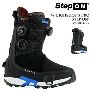 yGg[Pő47{}\ԁz {Ki Xm[{[h u[c o[g BURTON WOMENS HIGHSHOT X PRO STEP ON Black nCVbg GbNX v XebvI fB[X 25-26