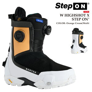 {Ki Xm[{[h u[c o[g BURTON WOMENS HIGHSHOT X STEP ON WIDE Orange Cream Multi nCVbg GbNX XebvI Ch fB[X 25-26