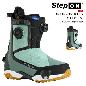 yGg[Pő47{}\ԁz {Ki Xm[{[h u[c o[g BURTON WOMENS HIGHSHOT X STEP ON Sage Green nCVbg GbNX XebvI fB[X 25-26