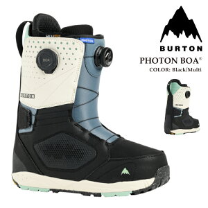 {Ki Xm[{[h u[c o[g BURTON MENS PHOTON BOA WIDE Black Multi tHg {A Ch Y 25-26