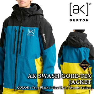 {Ki Xm[{[h EFA WPbg o[g BURTON MENS AK SWASH GORE-TEX JACKET True Black Blue Teal Atomic Yellow SAebNX Y 25-26