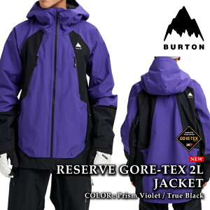 yGg[őSiP10{}\ԁz {Ki Xm[{[h EFA WPbg o[g BURTON MENS RESERVE GORE-TEX 2L JACKET Prism Violet True Black SAebNX Y 25-26