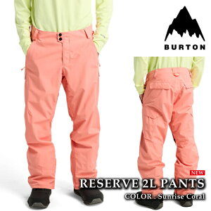 ���{���K�i �X�m�[�{�[�h �E�F�A �p���c �o�[�g�� BURTON MENS RESERVE 2L PANTS Sunrise Coral �����Y 25-26